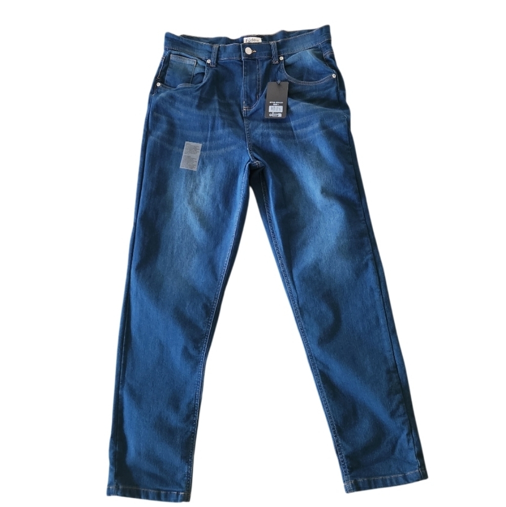 Men's Blue Slim Leg Stretch Jeans Sz Large Nwt
